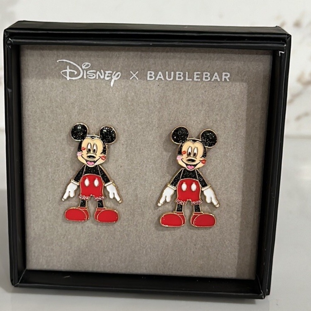 Disney x BAUBLEBAR - Mickey Mouse Kisses Dangle Earrings